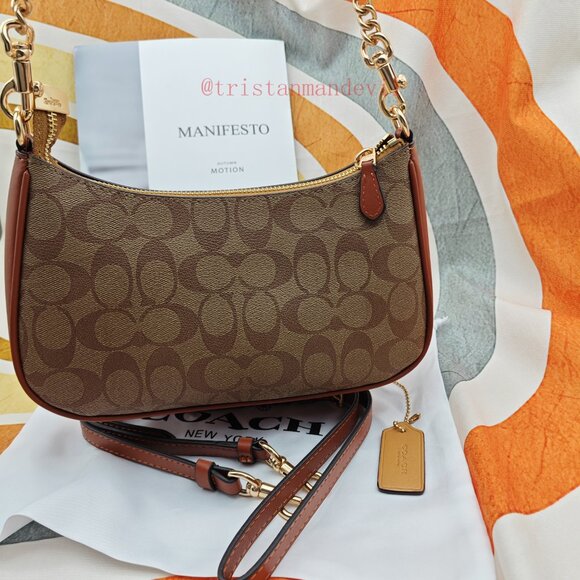 Coach Teri Shoulder Bag In Signature Canvas brown - Picture 6 of 13